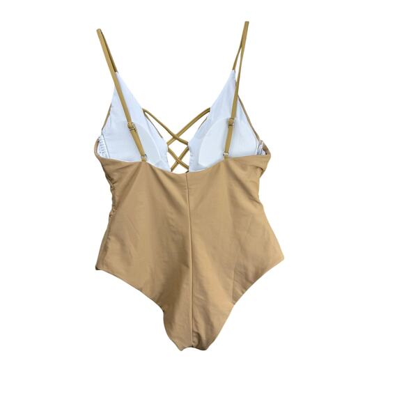 DIPPIN DAISYS Bliss One-Piece Beige Swimsuit Large - Picture 7 of 8